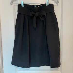 H&M Black Skirt With Tie Bow Size 4
